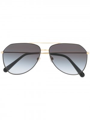 Солнцезащитные очки-авиаторы Dolce & Gabbana Eyewear. Цвет: черный