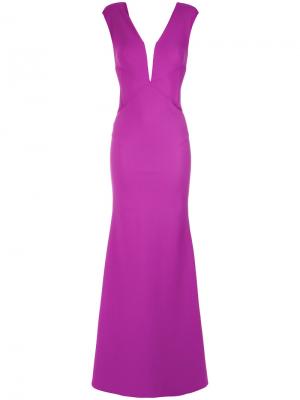 Sheer panel gown Tufi Duek. Цвет: розовый и фиолетовый