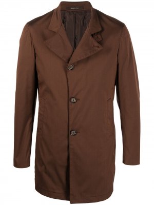 Однобортное пальто Tagliatore. Цвет: коричневый