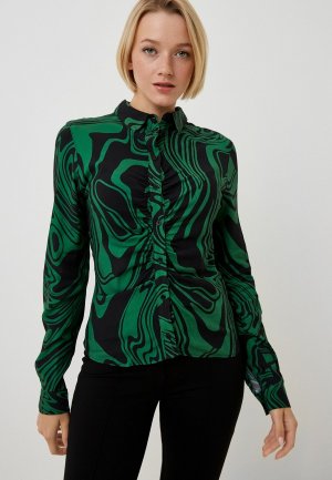 Блуза Desigual. Цвет: зеленый