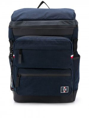 Рюкзак с карманами Tommy Hilfiger. Цвет: синий