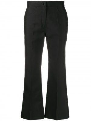 Укороченные расклешенные брюки Jil Sander. Цвет: синий