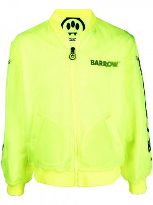 Легкая куртка с логотипом BARROW. Цвет: желтый