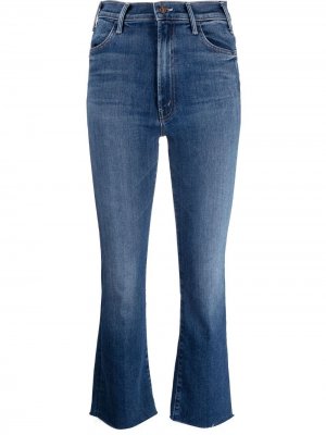 Укороченные джинсы MOTHER. Цвет: синий