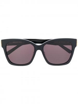 Солнцезащитные очки Dynasty в квадратной оправе Balenciaga Eyewear. Цвет: черный