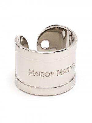 Кольцо с гравировкой MM6 Maison Margiela. Цвет: серебристый