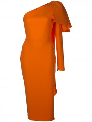 Платье Wade на одно плечо Alex Perry. Цвет: оранжевый