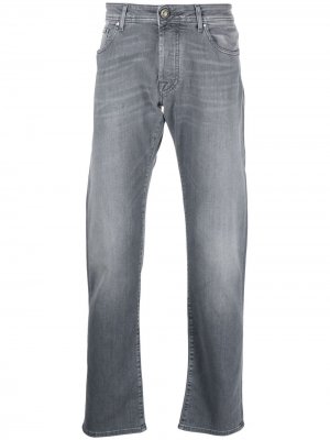 Прямые джинсы средней посадки Jacob Cohen. Цвет: серый