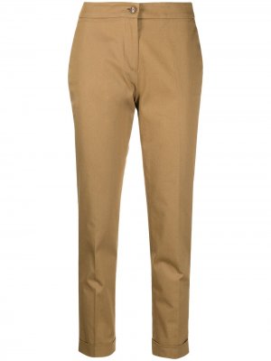 Укороченные брюки строгого кроя Etro. Цвет: коричневый