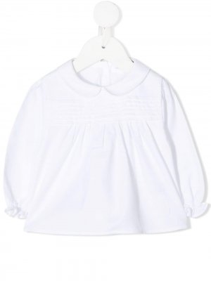 Блузка со складками Knot. Цвет: белый