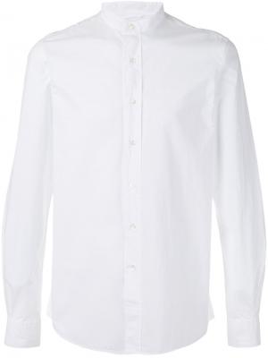 Рубашка с воротником-мандарин Aspesi. Цвет: белый