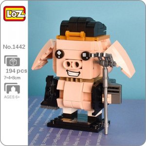 1442 Legend Journey To  West Pig Monk Animal Monster Модель оружия DIY Мини-блоки Кирпичи Строительная игрушка без коробки LOZ