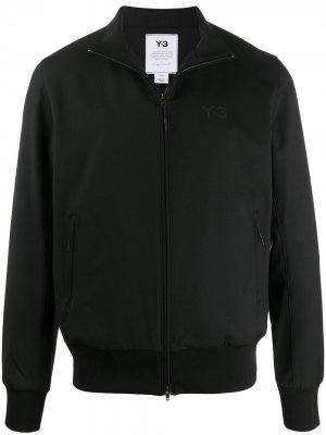 Куртка с высоким воротником и вышитым логотипом Y-3. Цвет: черный