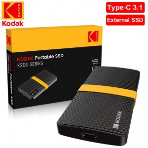 KODAK X200 SSD 256 ГБ USB3.1 Внешний жесткий диск твердотельный PSSD для ноутбуков, настольных компьютеров PS5 XBOX PS4