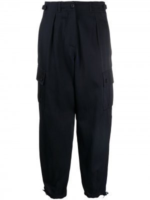 Укороченные брюки карго Aspesi. Цвет: синий