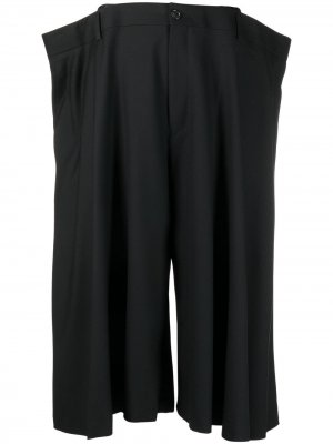 Укороченные брюки широкого кроя Comme Des Garçons Noir Kei Ninomiya. Цвет: черный