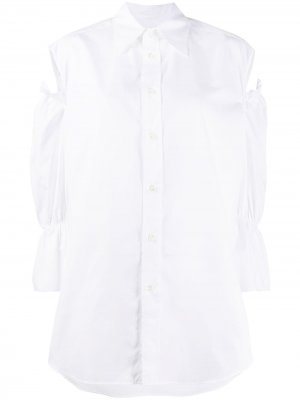 Рубашка оверсайз с вырезами Vivienne Westwood Anglomania. Цвет: белый
