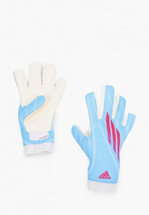 Перчатки вратарские adidas. Цвет: голубой