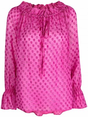 LAutre Chose блузка из филькупе со сборками L'Autre. Цвет: розовый