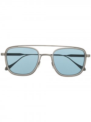 Солнцезащитные очки в квадратной оправе Giorgio Armani. Цвет: серый