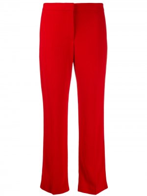 Укороченные брюки строгого кроя Alexander McQueen. Цвет: красный