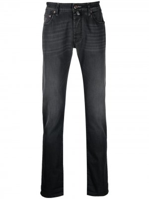 Прямые джинсы с платком Jacob Cohen. Цвет: черный