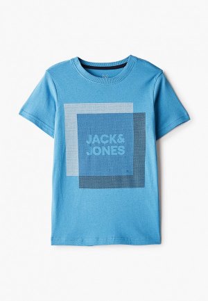 Футболка Jack & Jones. Цвет: голубой