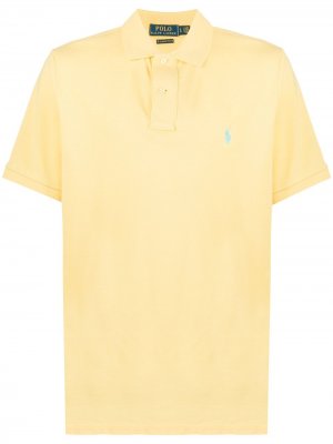 Рубашка-поло с короткими рукавами и вышитым логотипом Polo Ralph Lauren. Цвет: желтый