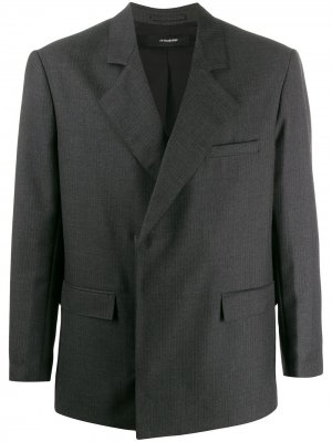 Пиджак оверсайз в тонкую полоску GR-Uniforma. Цвет: серый