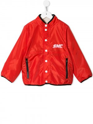 Куртка на кнопках с контрастной окантовкой Stella McCartney Kids. Цвет: красный