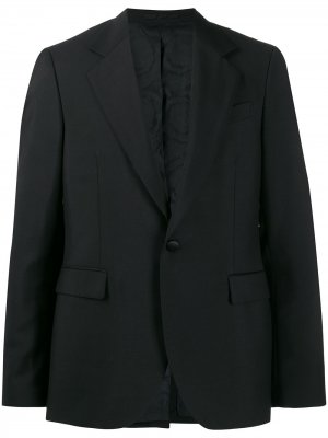 Пиджак с ремешками на спине Versace. Цвет: черный