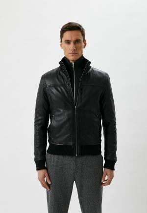 Куртка кожаная Serge Pariente. Цвет: черный