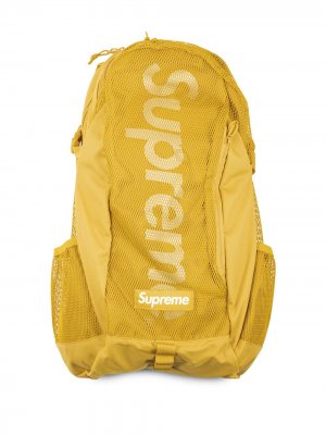 Рюкзак с логотипом Supreme. Цвет: желтый
