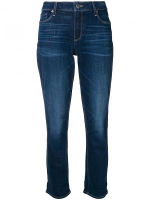 Укороченные джинсы PAIGE. Цвет: синий