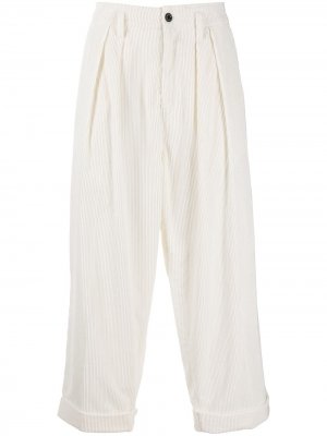 Укороченные вельветовые брюки TOKYO широкого кроя Mackintosh. Цвет: белый
