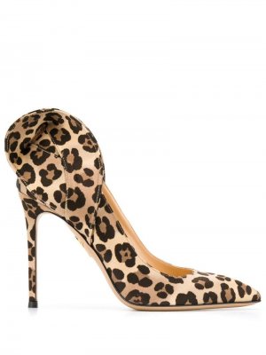 Туфли-лодочки Blake с леопардовым принтом Charlotte Olympia. Цвет: коричневый