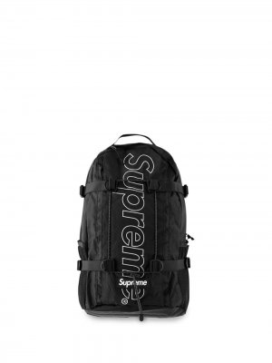 Рюкзак с логотипом Supreme. Цвет: черный