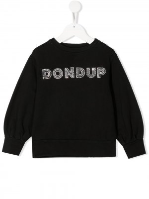 Толстовка с логотипом Dondup Kids. Цвет: черный