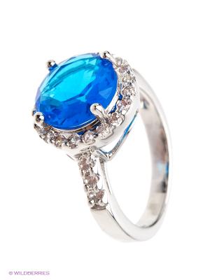 Кольцо Lovely Jewelry. Цвет: голубой