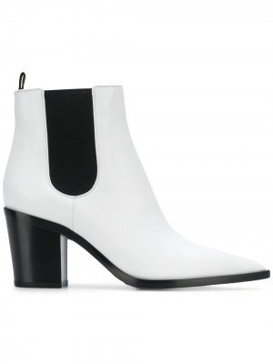 Elasticated side panel boots Gianvito Rossi. Цвет: белый