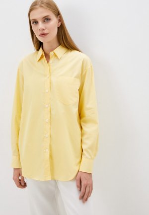 Рубашка Marks & Spencer. Цвет: желтый