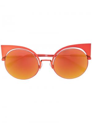 Солнцезащитные очки Eyeshine Fendi Eyewear. Цвет: желтый