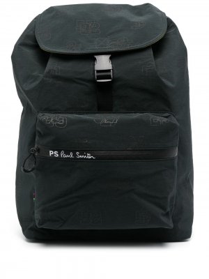 Рюкзак с клапаном PAUL SMITH. Цвет: синий