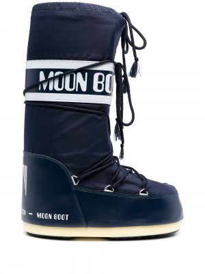 Дутые сапоги Glance Moon Boot. Цвет: синий