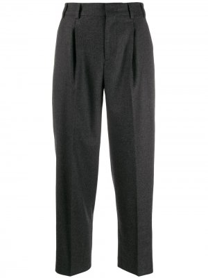 Укороченные брюки строгого кроя Pt01. Цвет: серый