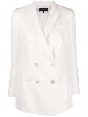 Двубортный пиджак LUISA SPAGNOLI. Цвет: нейтральные цвета