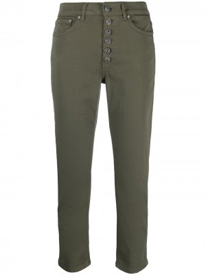 Укороченные брюки скинни Dondup. Цвет: зеленый