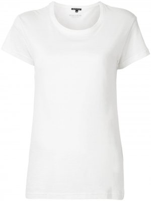 Однотонная футболка Ann Demeulemeester. Цвет: белый