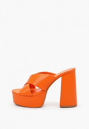 Сабо Ideal Shoes. Цвет: оранжевый