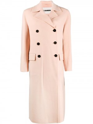 Двубортное пальто Lucien Jil Sander. Цвет: розовый
